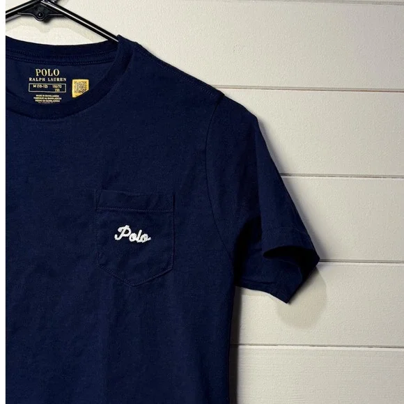 Polo Ralph Lauren Kids Navy Blue Dog Life Vest Graphic T Shirt Size M 8/10 - Picture 4 of 8